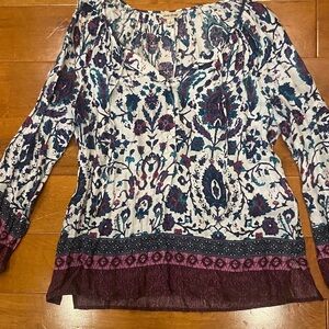 Lucky Brand Multicolor Floral Blouse